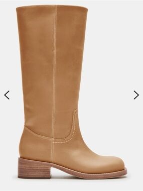 RIGGS BANANA LEATHER WIDE CALF